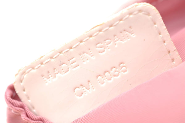 Authentic Christian Dior Trotter No.2 Vintage Pouch Purse PVC Leather Pink 3168I