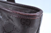 Authentic GUCCI GG Imprime Shoulder Tote Bag GG PVC Leather 211138 Purple 3169H