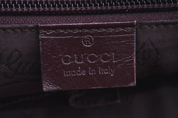 Authentic GUCCI GG Imprime Shoulder Tote Bag GG PVC Leather 211138 Purple 3169H