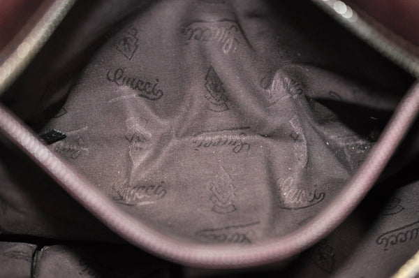 Authentic GUCCI GG Imprime Shoulder Tote Bag GG PVC Leather 211138 Purple 3169H