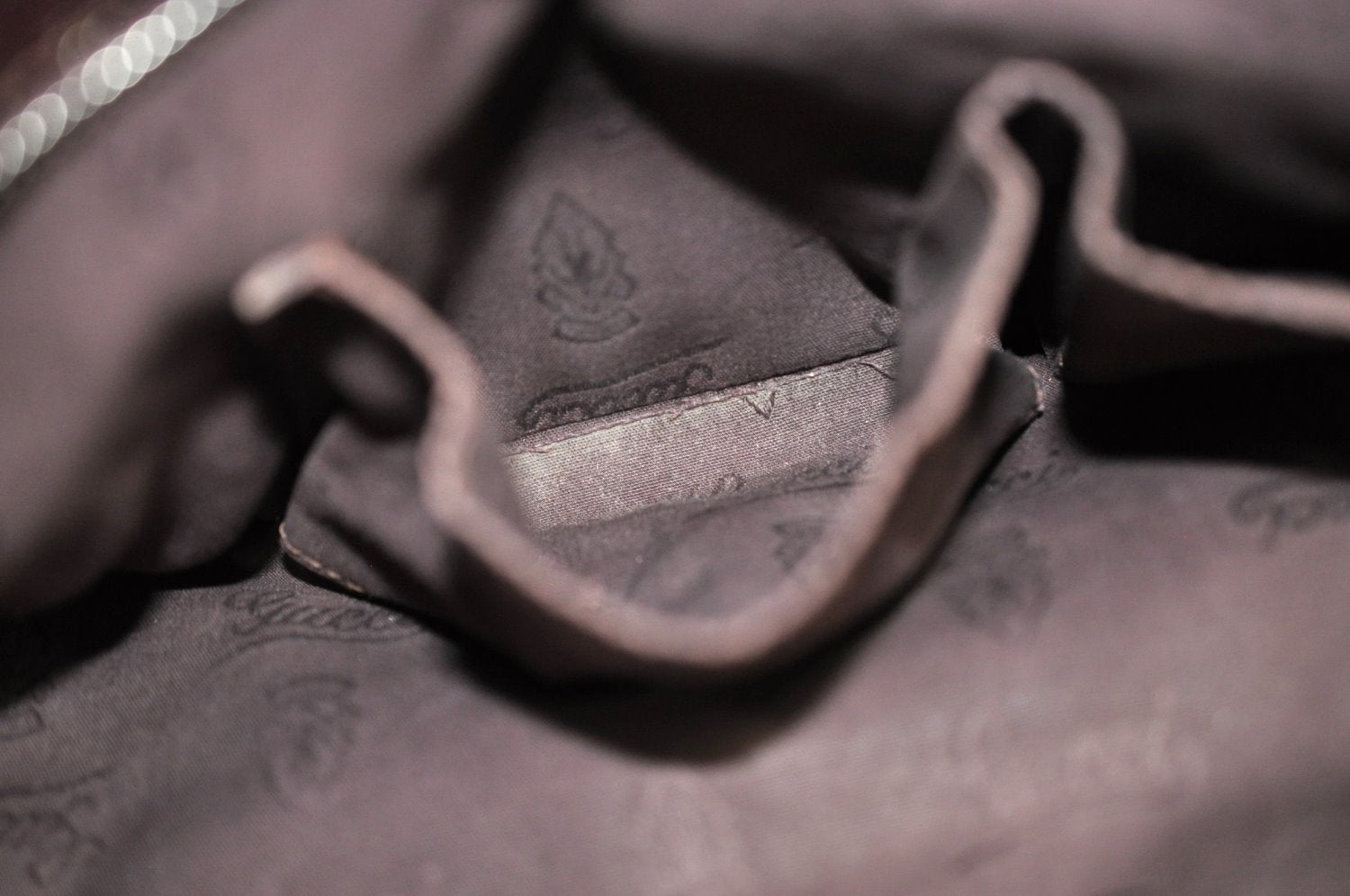 Authentic GUCCI GG Imprime Shoulder Tote Bag GG PVC Leather 211138 Purple 3169H