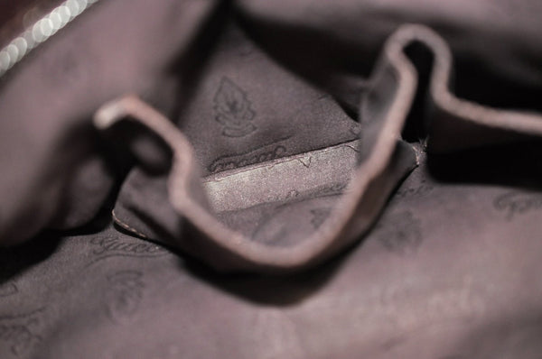 Authentic GUCCI GG Imprime Shoulder Tote Bag GG PVC Leather 211138 Purple 3169H