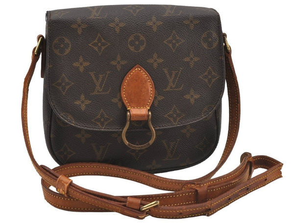 Auth Louis Vuitton Monogram Saint Cloud MM M51243 Shoulder Cross Bag Junk 3169J