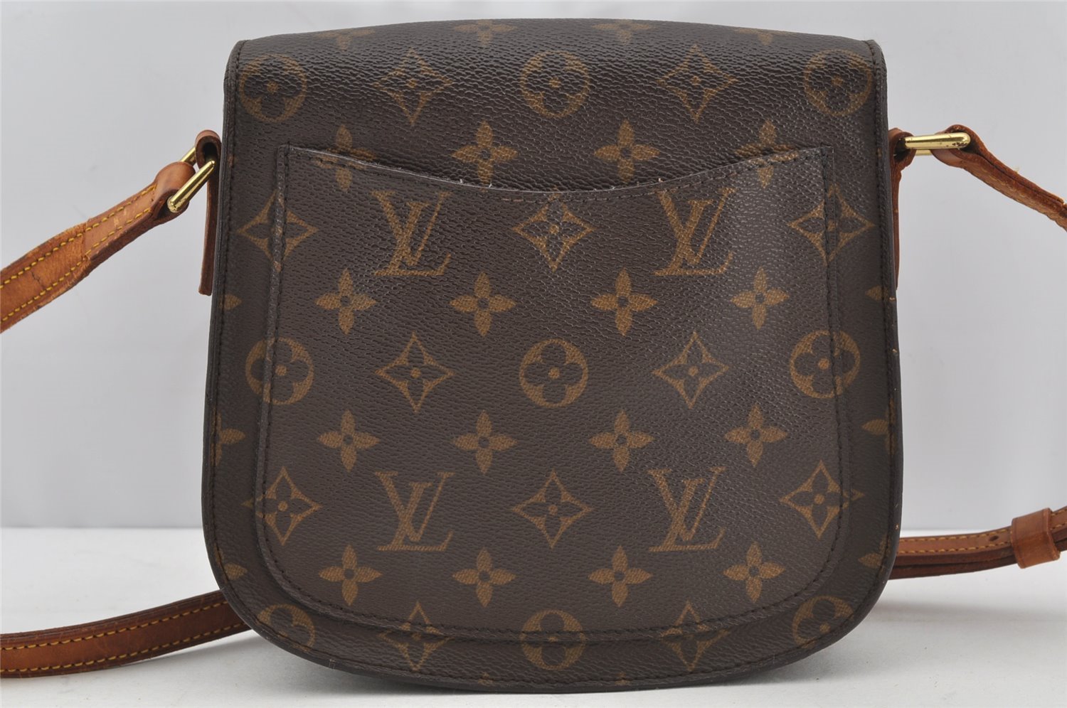 Auth Louis Vuitton Monogram Saint Cloud MM M51243 Shoulder Cross Bag Junk 3169J