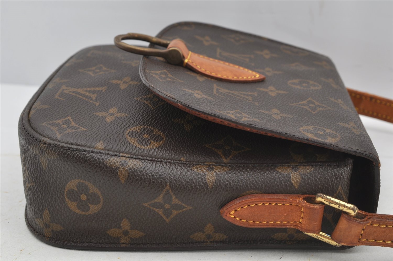 Auth Louis Vuitton Monogram Saint Cloud MM M51243 Shoulder Cross Bag Junk 3169J