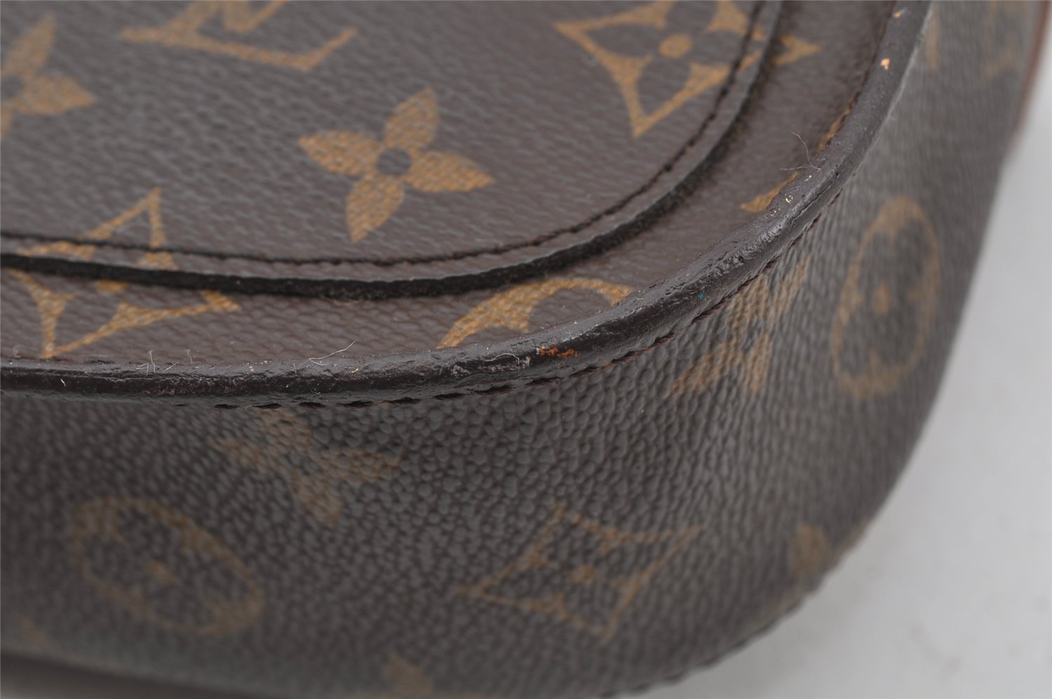 Auth Louis Vuitton Monogram Saint Cloud MM M51243 Shoulder Cross Bag Junk 3169J