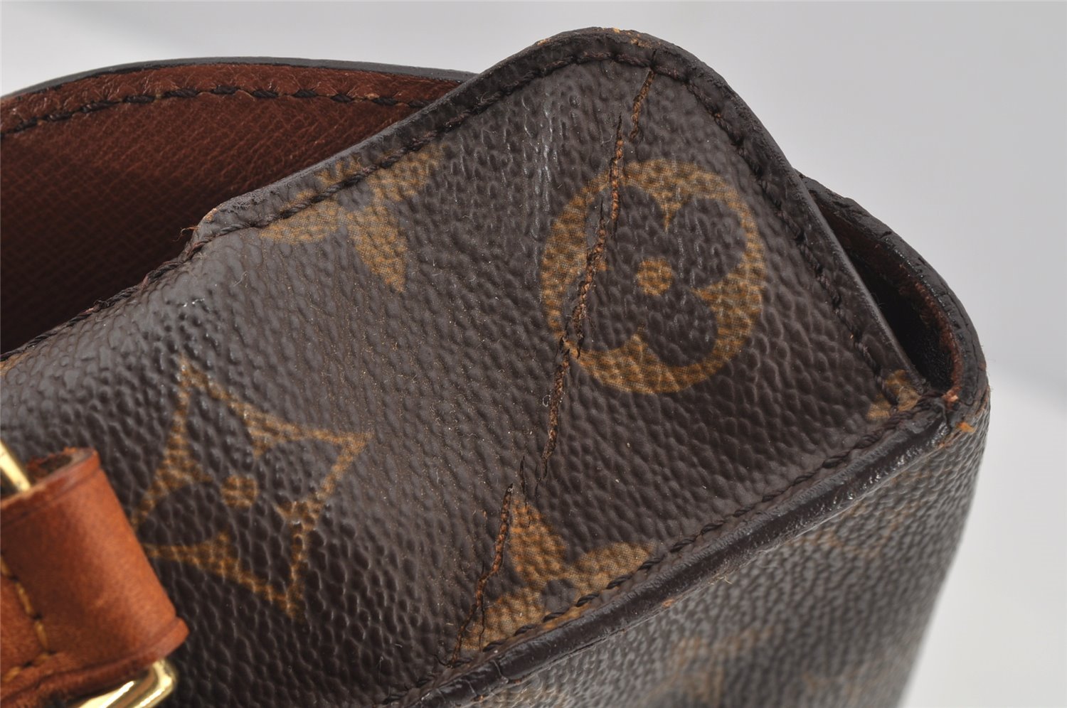 Auth Louis Vuitton Monogram Saint Cloud MM M51243 Shoulder Cross Bag Junk 3169J