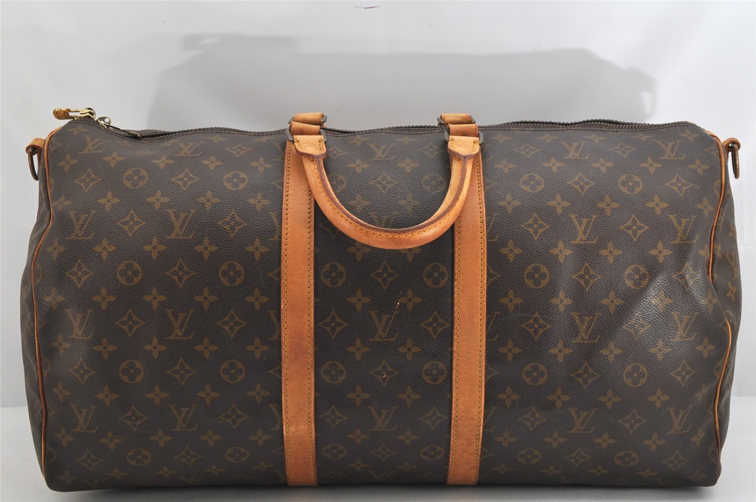 Authentic Louis Vuitton Monogram Keepall Bandouliere 55 M41414 Boston Bag 3169K