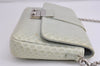 Authentic Christian Dior Chain Shoulder Cross Body Bag Leather Light Green 3170J