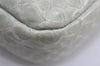 Authentic Christian Dior Chain Shoulder Cross Body Bag Leather Light Green 3170J