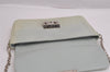 Authentic Christian Dior Chain Shoulder Cross Body Bag Leather Light Green 3170J