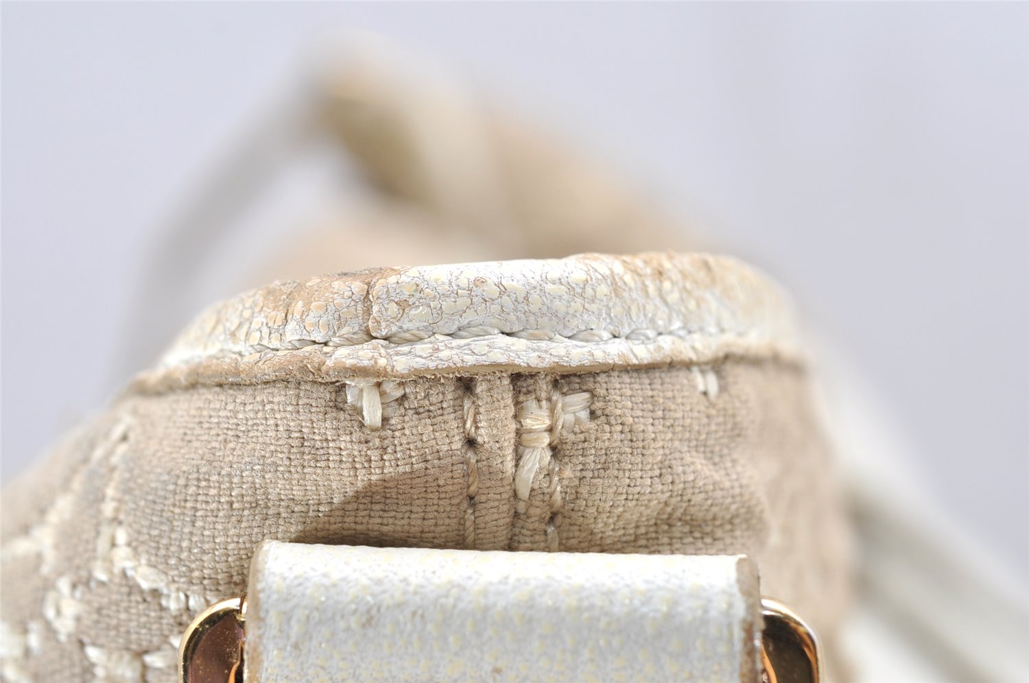 Authentic Louis Vuitton Monogram Sabbia Besace Shoulder Bag M93499 Beige 3170K