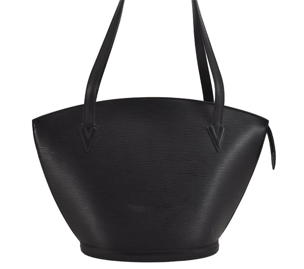 Auth Louis Vuitton Epi Saint Jacques Shopping Shoulder Bag Black M52262 LV 3171J