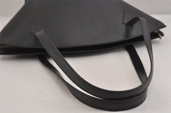 Auth Louis Vuitton Epi Saint Jacques Shopping Shoulder Bag Black M52262 LV 3171J