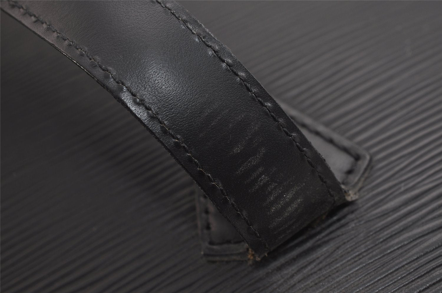 Auth Louis Vuitton Epi Saint Jacques Shopping Shoulder Bag Black M52262 LV 3171J