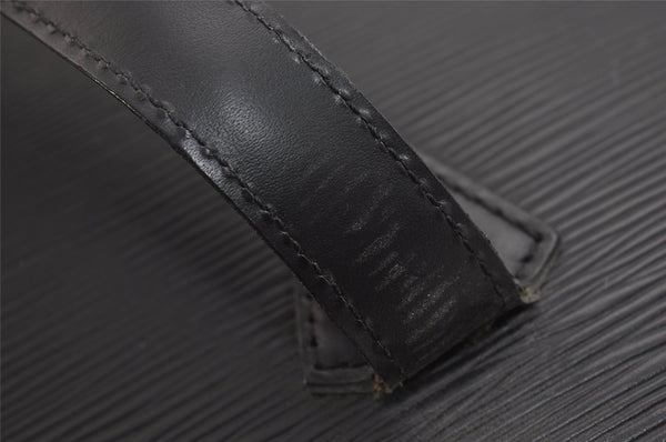 Auth Louis Vuitton Epi Saint Jacques Shopping Shoulder Bag Black M52262 LV 3171J