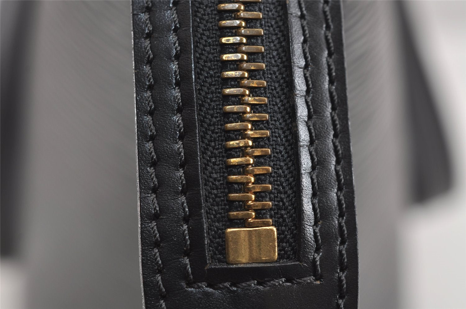 Auth Louis Vuitton Epi Saint Jacques Shopping Shoulder Bag Black M52262 LV 3171J