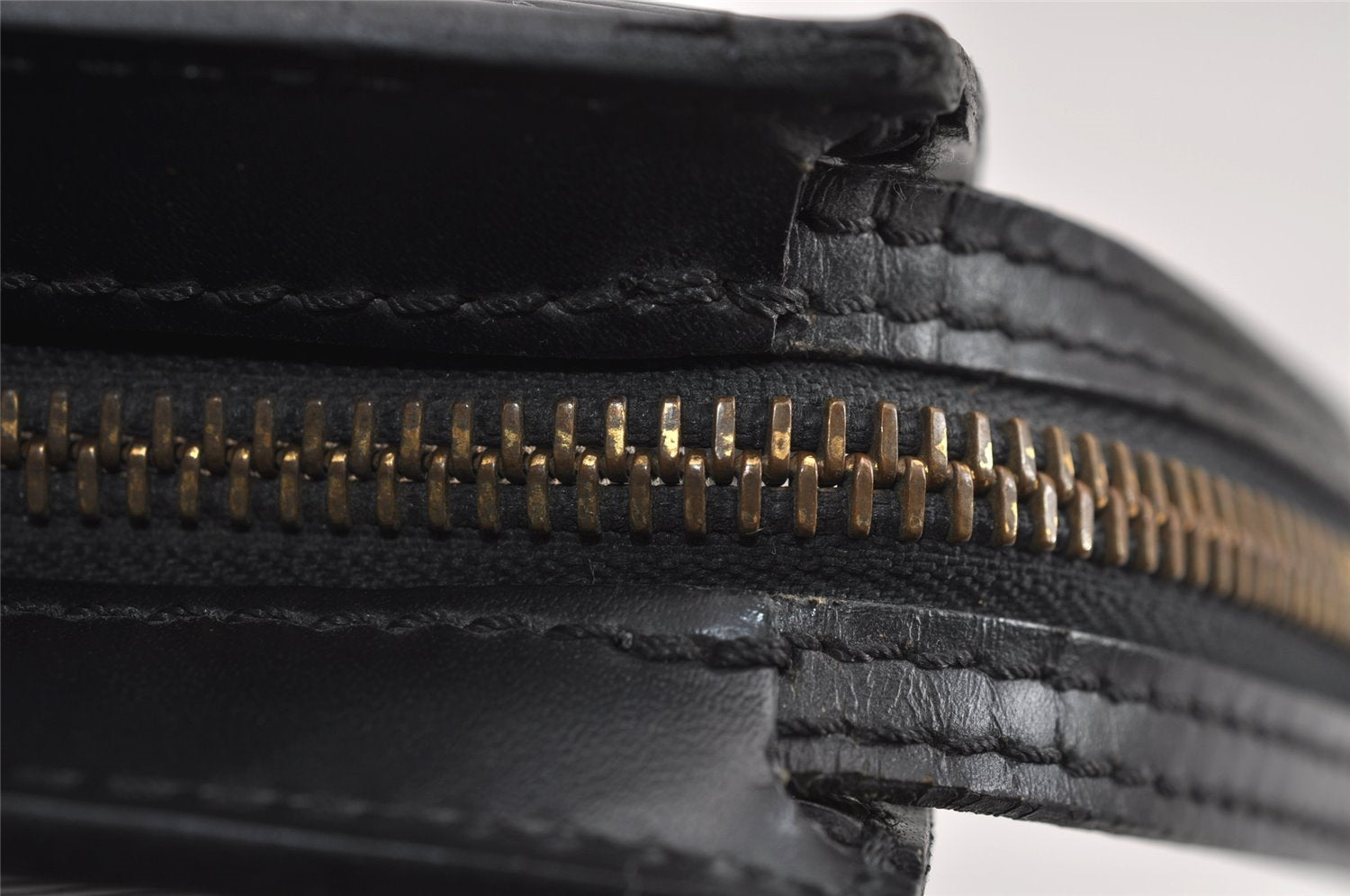 Auth Louis Vuitton Epi Saint Jacques Shopping Shoulder Bag Black M52262 LV 3171J