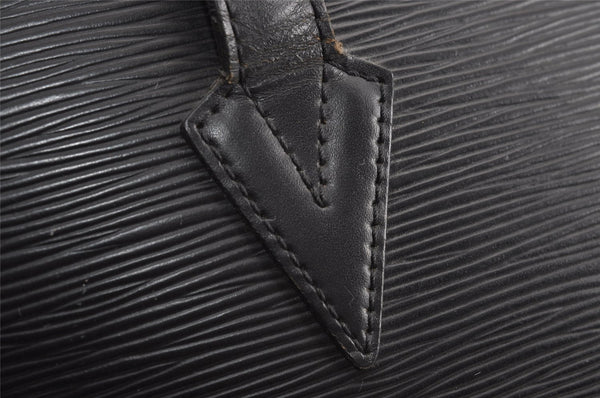 Auth Louis Vuitton Epi Saint Jacques Shopping Shoulder Bag Black M52262 LV 3171J