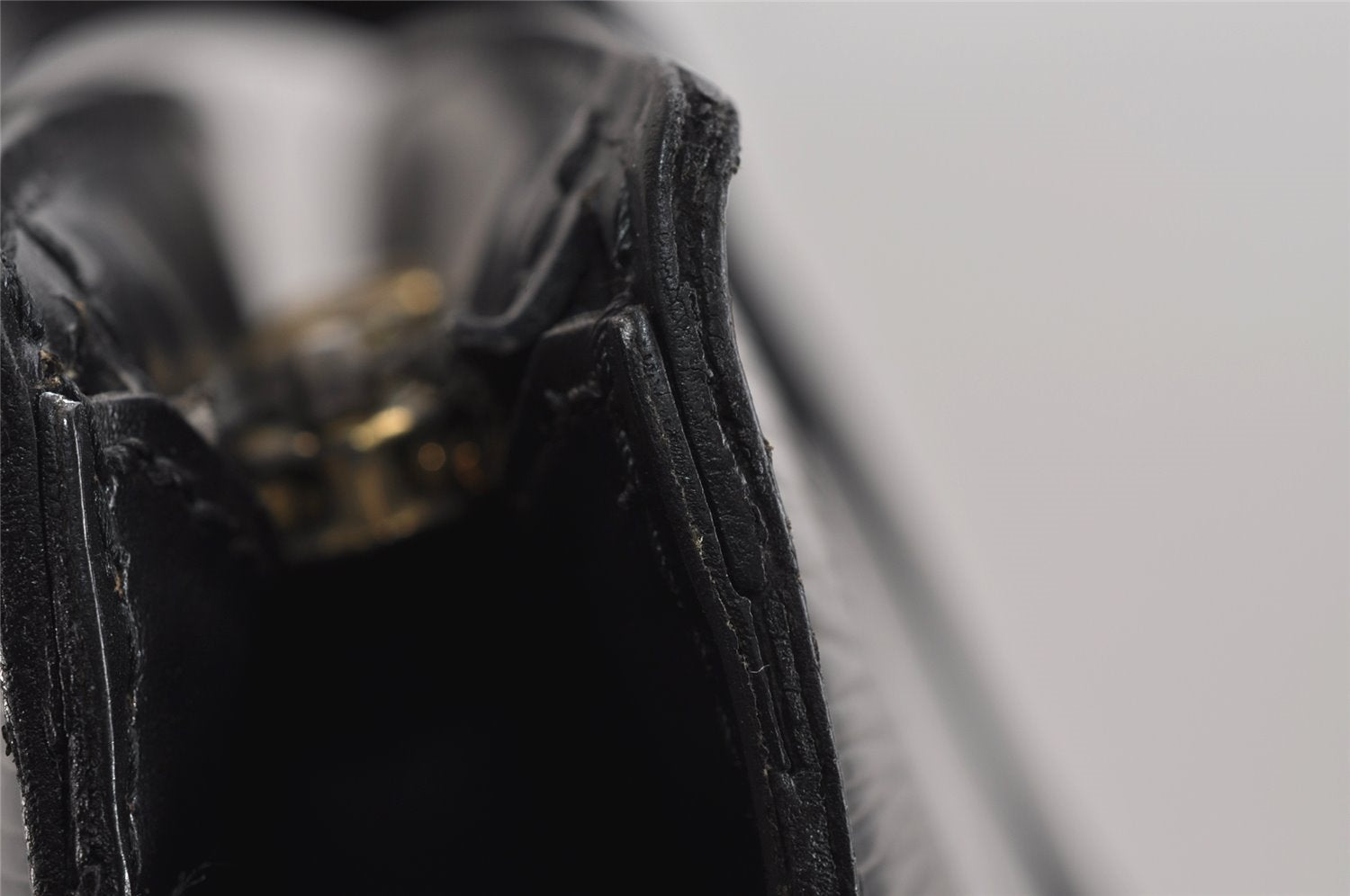 Auth Louis Vuitton Epi Saint Jacques Shopping Shoulder Bag Black M52262 LV 3171J