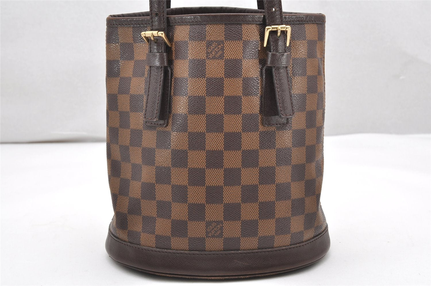 Authentic Louis Vuitton Damier Marais Bucket Shoulder Tote Bag N42240 Junk 3171K