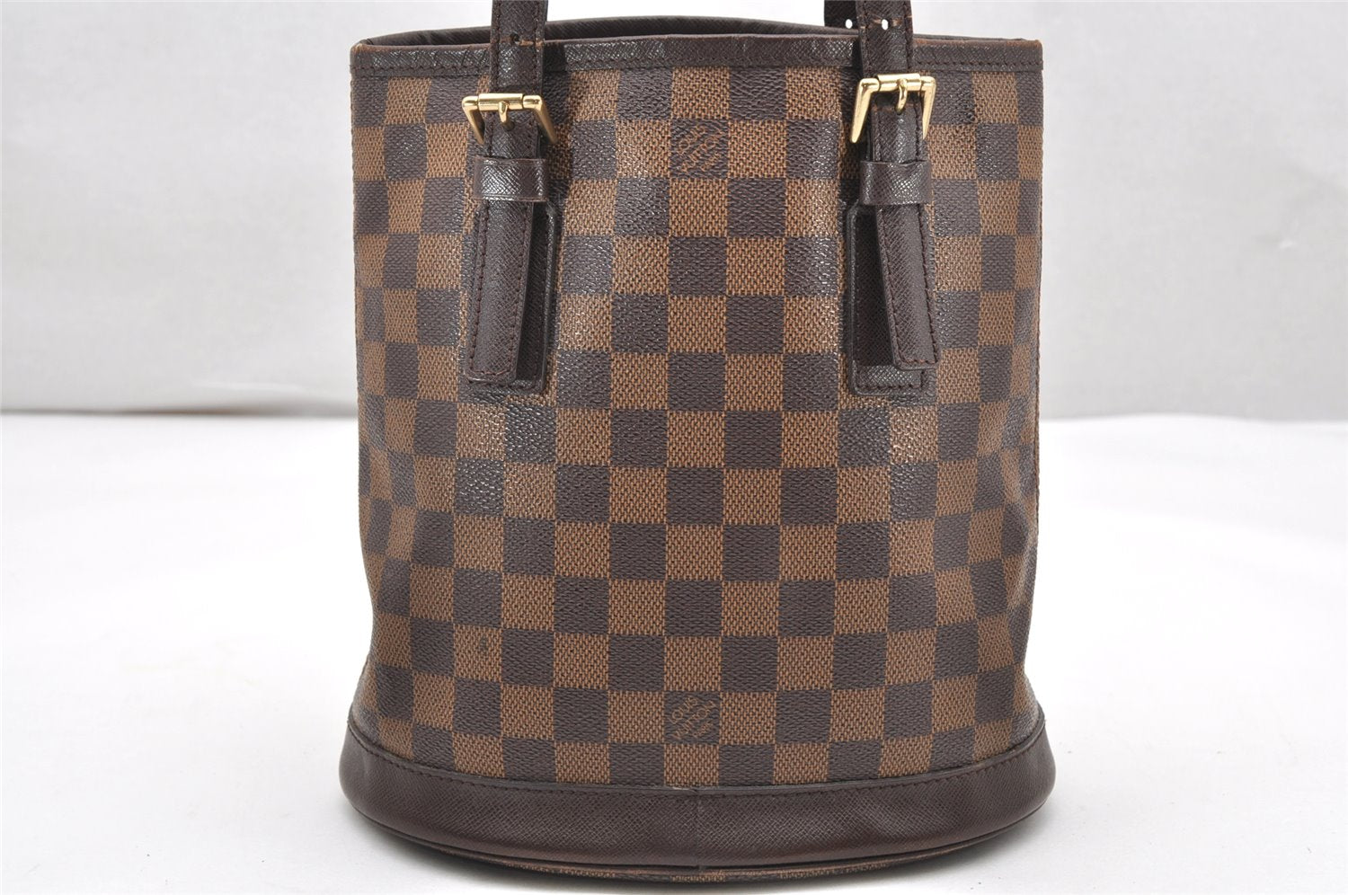 Authentic Louis Vuitton Damier Marais Bucket Shoulder Tote Bag N42240 Junk 3171K