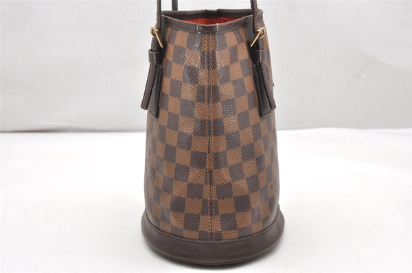 Authentic Louis Vuitton Damier Marais Bucket Shoulder Tote Bag N42240 Junk 3171K
