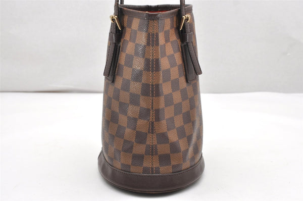 Authentic Louis Vuitton Damier Marais Bucket Shoulder Tote Bag N42240 Junk 3171K