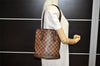 Authentic Louis Vuitton Damier Marais Bucket Shoulder Tote Bag N42240 Junk 3171K