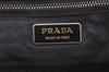 Authentic PRADA Vintage Nylon Tessuto Leather Shoulder Hand Bag Brown 3172I