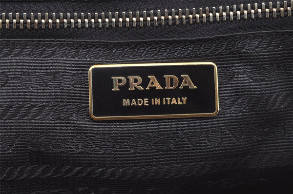 Authentic PRADA Vintage Nylon Tessuto Leather Shoulder Hand Bag Brown 3172I
