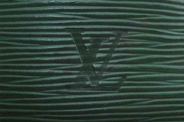 Authentic Louis Vuitton Epi Noe Shoulder Drawstring Bag Green M44004 LV 3172J