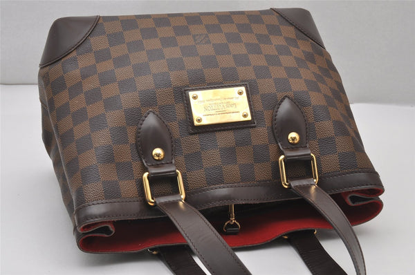 Authentic Louis Vuitton Damier Hampstead PM Shoulder Tote Bag N51205 LV 3173J