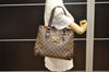 Authentic Louis Vuitton Damier Hampstead PM Shoulder Tote Bag N51205 LV 3173J