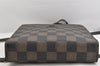 Authentic FENDI Vitange Pequin Check 2Way Backpack PVC Leather Brown Black 3174K