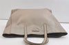 Authentic PRADA Vintage Saffiano Leather 2Way Shoulder Tote Bag Beige 3175K