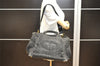 Authentic PRADA Vintage Canapa M Denim 2Way Shoulder Hand Bag Gray 3176I