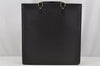 Authentic Louis Vuitton Epi Leather Sac Plat Hand Bag M59082 Black LV Junk 3176J