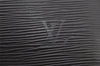Authentic Louis Vuitton Epi Leather Sac Plat Hand Bag M59082 Black LV Junk 3176J