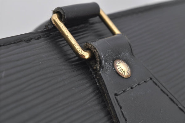 Authentic Louis Vuitton Epi Leather Sac Plat Hand Bag M59082 Black LV Junk 3176J