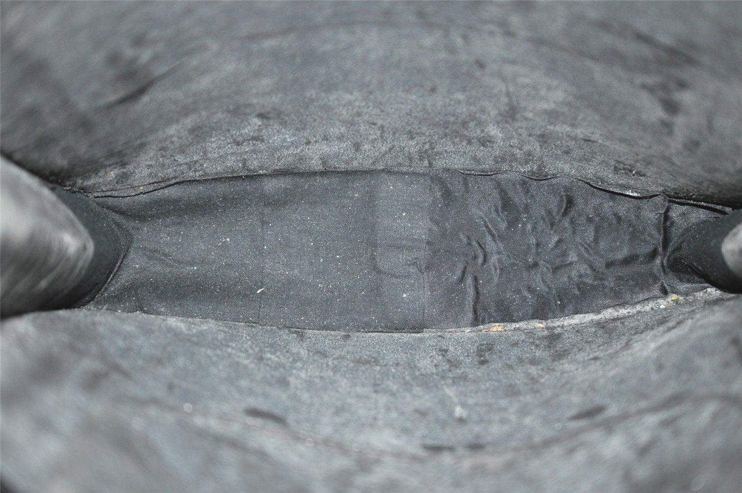 Authentic Louis Vuitton Epi Leather Sac Plat Hand Bag M59082 Black LV Junk 3176J