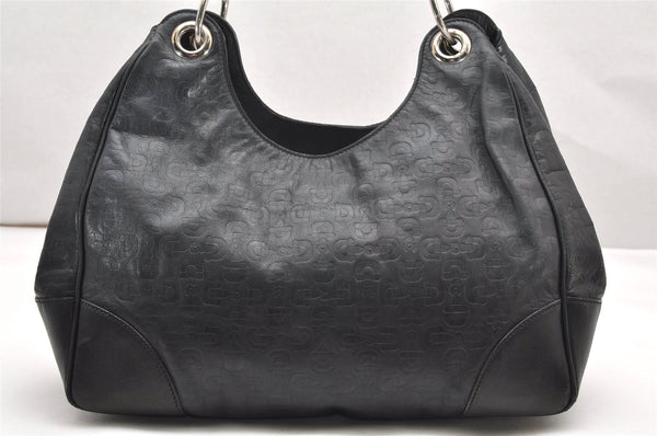 Authentic GUCCI Vintage Shoulder Hand Bag Purse Leather 257265 Black 3176K