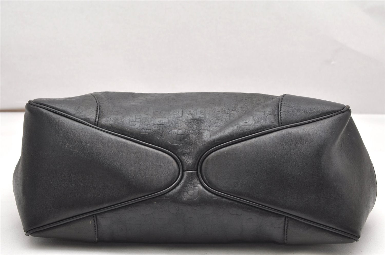 Authentic GUCCI Vintage Shoulder Hand Bag Purse Leather 257265 Black 3176K