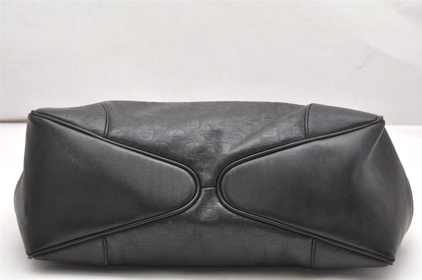 Authentic GUCCI Vintage Shoulder Hand Bag Purse Leather 257265 Black 3176K