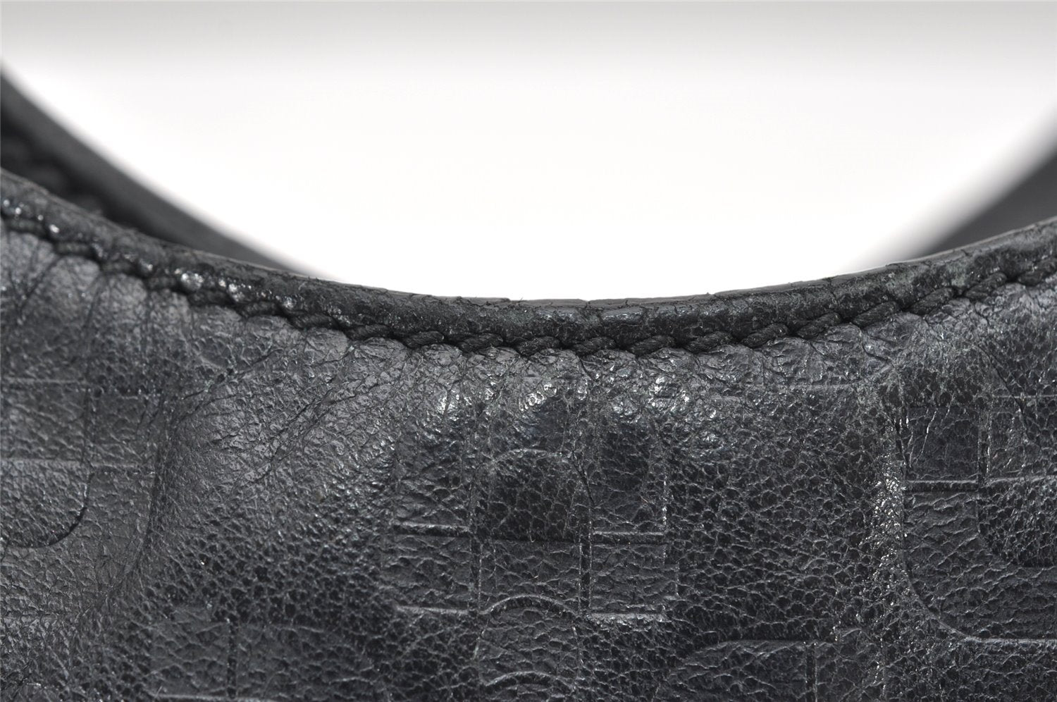 Authentic GUCCI Vintage Shoulder Hand Bag Purse Leather 257265 Black 3176K