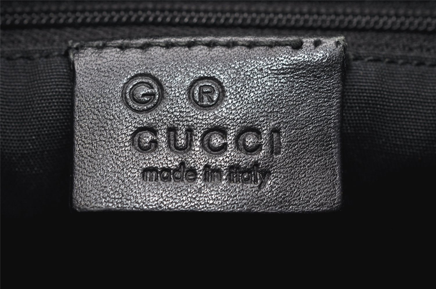 Authentic GUCCI Vintage Shoulder Hand Bag Purse Leather 257265 Black 3176K