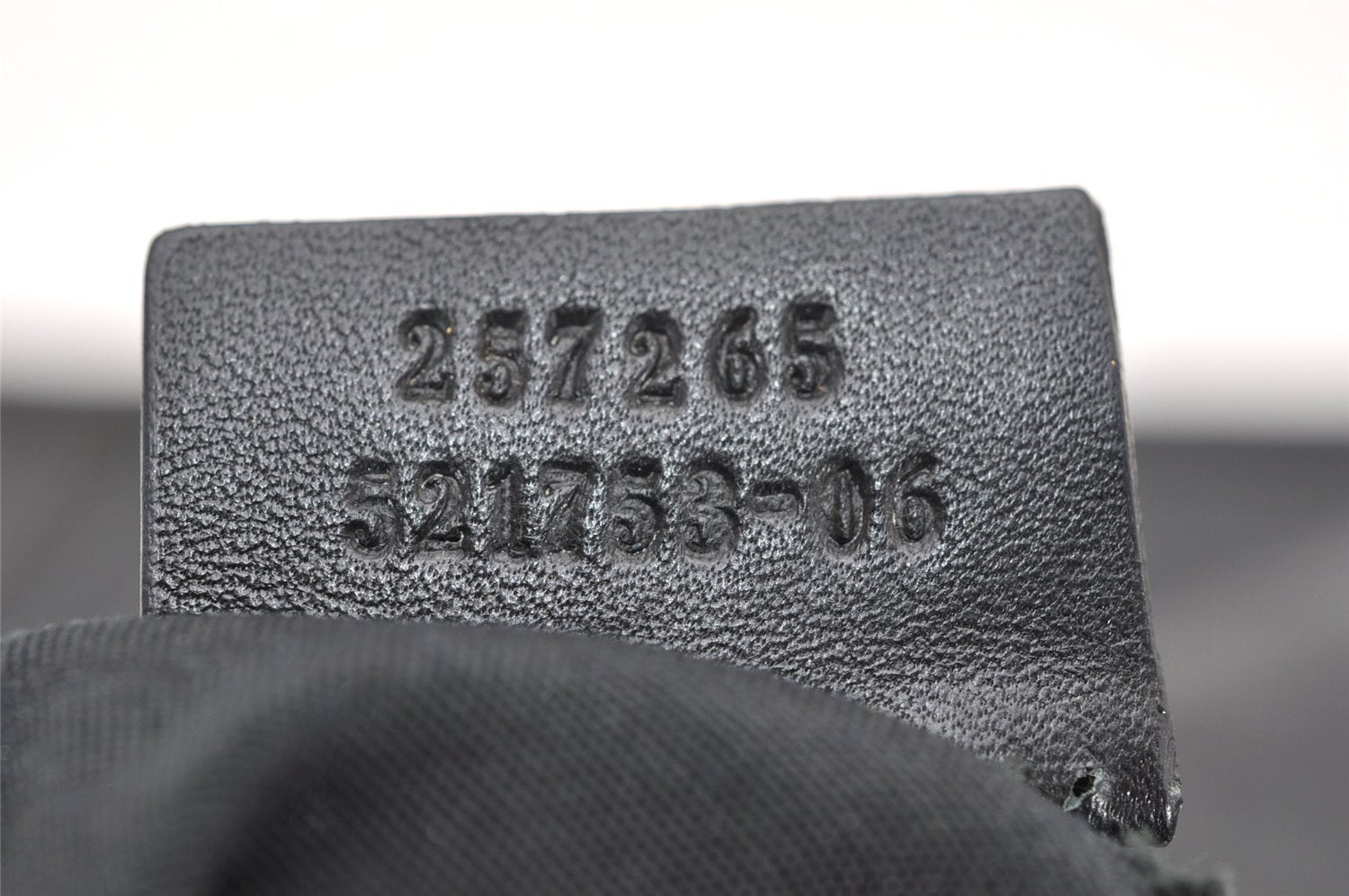 Authentic GUCCI Vintage Shoulder Hand Bag Purse Leather 257265 Black 3176K