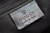 Authentic GUCCI Shoulder Hand Bag GG Canvas Leather 0013814 Black 3177I