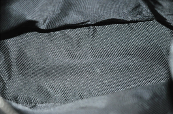 Authentic GUCCI Shoulder Hand Bag GG Canvas Leather 0013814 Black 3177I