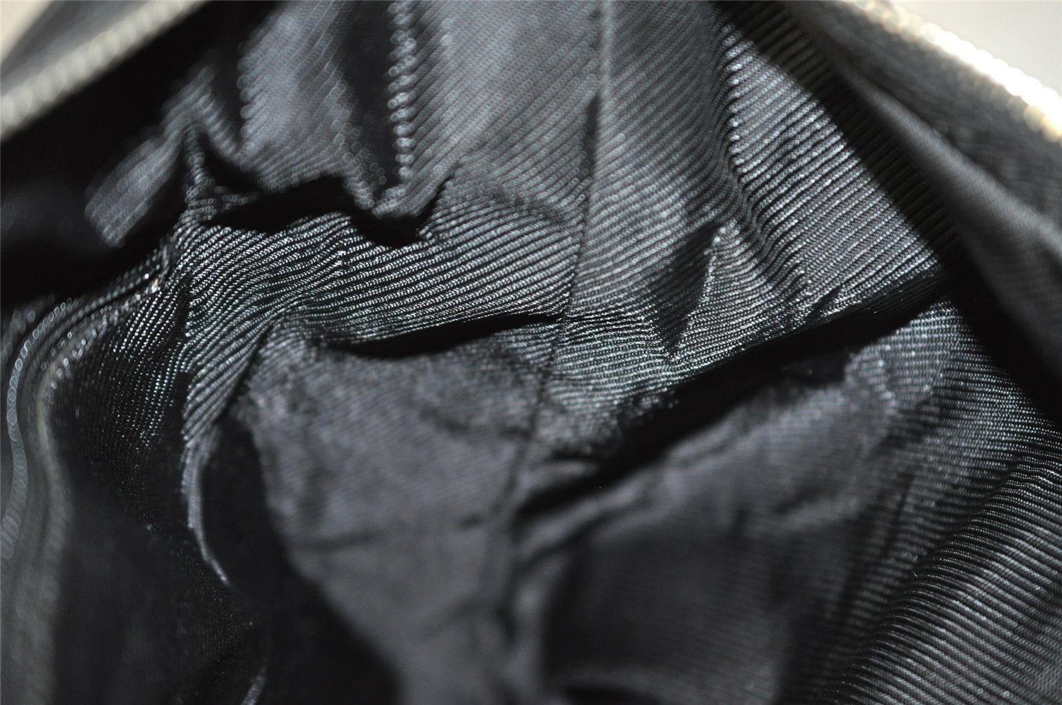 Authentic GUCCI Shoulder Hand Bag GG Canvas Leather 0013814 Black 3177I